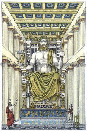 Zeustempel - Phidiasstatue